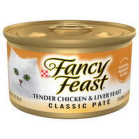 Fancy Feast Cat Food, Tender Chicken & Liver Feast, Classic Pate - 3 Ounce 