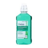 Topcare Antiseptic Mouthwash Antigingivitis / Antiplaque, Spring Mint - 33.8 Fluid ounce 