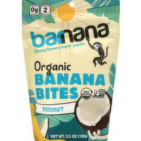 barnana Banana Bites, Organic, Coconut, Chewy - 3.5 Ounce 