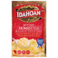 Idahoan Mashed Potatoes, Buttery Homestyle - 4 Ounce 