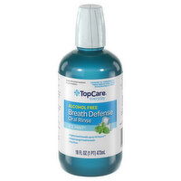 TopCare Oral Rinse, Alcohol Free, Breath Defense, Ice Mint - 16 Fluid ounce 