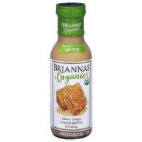 Briannas Organic Vinaigrette Honey Ginger Dressing - 10 Fluid Ounce
