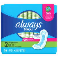 Always Pads, without Flexi-Wings, Long Super, Size 2 - 26 Each 