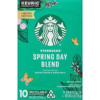 Starbucks Coffee, Ground, Medium Roast, Spring Day Blend, K-Cup Pods