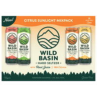 Wild Basin Hard Seltzer, Citrus Sunlight, Mix Pack - 12 Each 