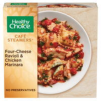 Healthy Choice Café Steamers Four Cheese Ravioli & Chicken Marinara Frozen Meal