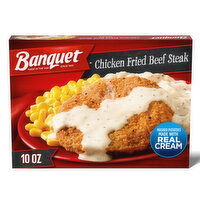 Banquet Banquet Classic Chicken Fried Beef Steak, Frozen Meal, 10 Ounce 