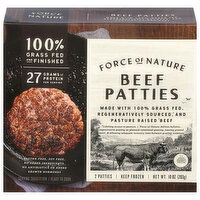 Force of Nature Patties, Beef - 2 Each 