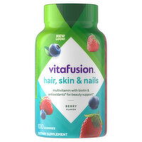 Vitafusion Hair, Skin & Nails, Gummies, Berry Flavor - 100 Each 