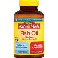 Nature Made Fish Oil, 1200 mg, Softgels - 100 Each 