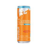 Red Bull Sugar Free Energy Drink, Strawberry Apricot, 114mg Caffeine