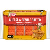 Keebler Sandwich Crackers, Cheese and Peanut Butter - 11 Ounce