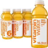 vitaminwater  Sugar Rise, Electrolyte Enhanced Water W/ Vitamins, Orange Drinks - 6 Each 