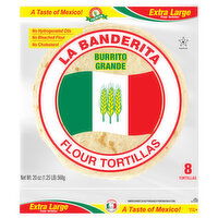 La Banderita Flour Tortillas, Extra Large