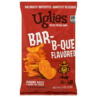 Uglies Kettle Potato Chips, Bar-B-Que Flavored - 6 Ounce 