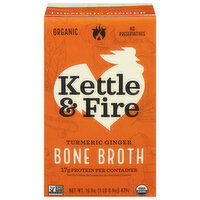 Kettle & Fire Bone Broth, Organic, Turmeric Ginger