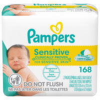 Pampers Wipes, Sensitive, 2 Pack