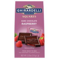 Ghirardelli Dark Chocolate, Raspberry, Squares - 5.32 Ounce 