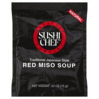 Sushi Chef Miso Soup, Red, Traditional Japanese Style - 0.53 Ounce 