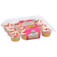 Two-Bite Shortcake Cupcakes, Strawberry - 10 Ounce