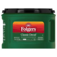 Folgers Coffee, Ground, Medium, Classic Decaf, Decaffeinated - 19.2 Ounce 