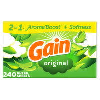 Gain Original Scent Fabric Softener Sheets - 240 Each 