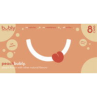 Bubly Sparkling Water, Peach - 8 Each 