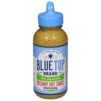 Blue Top Brand Hot Sauce, Creamy, Lime Jalapeno - 9 Ounce 