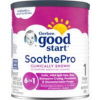 Gerber Infant Formula with Iron, SoothePro, Milk Based Powder, Stage 1 (0 to 12 Months) - 12.4 Ounce 