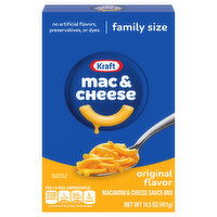 Kraft Macaroni & Cheese, Original Flavor, Family Size - 14.5 Ounce 