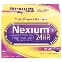 Nexium Acid Reducer, 24HR, 20 mg, Tablets - 42 Each 