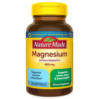 Nature Made Magnesium, Extra Strength, 400 mg, Softgels - 60 Each 