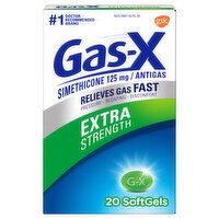 Gas-X Antigas, Extra Strength, 125 mg - 20 Each 