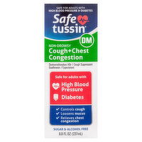 Safetussin Cough+Chest Congestion, DM, Non-Drowsy