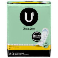 U by Kotex Pads, Ultra Thin, Clean & Secure, Regular