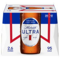 Michelob Ultra Beer, Superior Light - 20 Each 