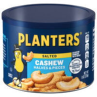 Planters Cashew, Salted, Halves & Pieces - 8 Ounce 