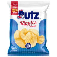 Utz Potato Chips, Original, Ripples