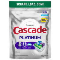 Cascade Dishwasher Detergent, Fresh Scent, ActionPacs - 26 Each