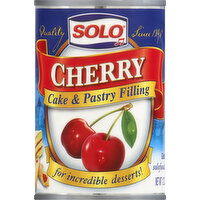 Solo Cake & Pastry Filling, Cherry - 12 Ounce 