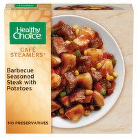 Healthy Choice Café Steamers Barbecue Seasoned Steak With Potatoes Frozen Meal - 9.5 Ounce 