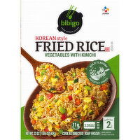 Bibigo Fried Rice, Vegetables with Kimchi, Korean Style - 2 Each 