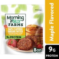 MorningStar Farms Plant Based Sausage Patties, Maple Flavored - 8 Ounce 