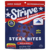 Stryve Steak Bites, Original, Protein Snacks - 2.25 Ounce 