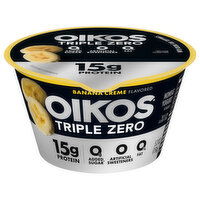 Oikos Triple Zero Nonfat Banana Creme Flavored Yogurt - 5.3 Ounce