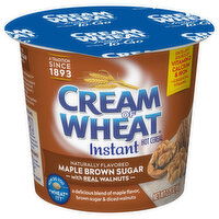 Cream of Wheat Hot Cereal, Instant, Maple Brown Sugar with Real Walnuts - 2.29 Ounce 