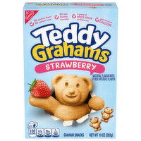 Teddy Grahams Graham Snacks, Strawberry - 10 Ounce 