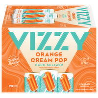 Vizzy Hard Seltzer, Orange Cream Pop, 12 Pack - 12 Each 