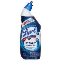 Lysol Toilet Bowl Cleaner, Atlantic Fresh Scent, Power Clinging Gel - 24 Fluid ounce 