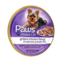 Paws Happy Life Grilled Chicken Flavor In Savory Juices Dog Food - 3.5 Ounce 